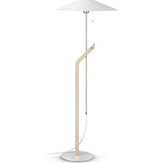 Ateljé Lyktan Hockey Gulvlampe Hvidtlaseret Asketræ - Gulvlamper Hør Ash - 250838