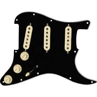 Fender Pre-Wired Strat SSS TX MEX Black Pickguard