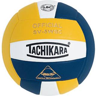 Tachikara SV5WSC Sensi-Tec Composite Volleyball (Gold White og Navy Blue)