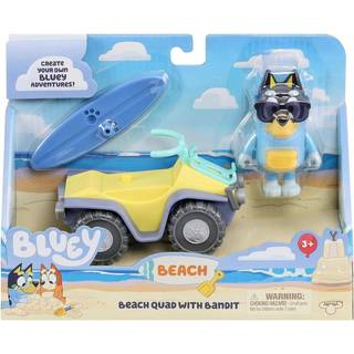 Bluey Strandbuggy med Bandit figur og tilbehør