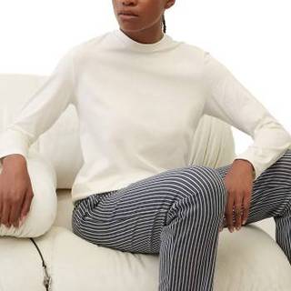 Marc O Polo Mix Program Crew Neck Shirt LS - White - X-Large