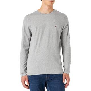 Tommy Hilfiger Herren Longsleeve grau meliert Slim Fit