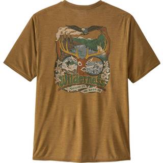 Patagonia Cap Cool Daily Graphic Shirt Funktionsshirt Herrer størrelse M farve grå