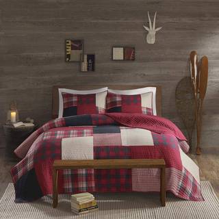 Woolrich Sunset Reversible Quilt Set - Cottage Styling Reversed To Fast Color All Season Lightweight Coverlet Hyggeligt senget?j Lag Matchende Sh