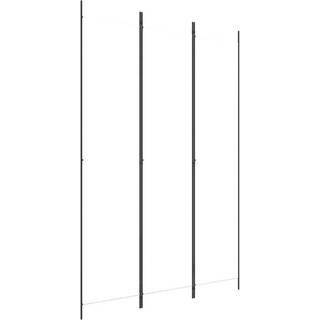 3-Panels Rumdeler Stof Hvid - 3 / 150 x 220 cm