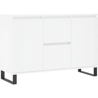 skænk 104x35x70 cm konstrueret træ hvid