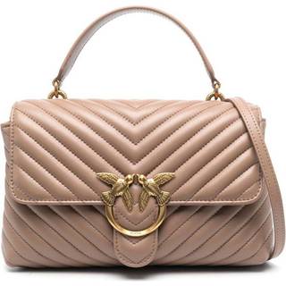 Pinko Love Lady Puff Classic Håndtaske lysebrunt