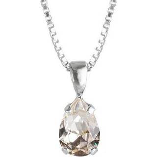 Petite Drop halsband crystal rhodium