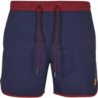 Urban Classics Retro Badeshorts White/Midnight Navy