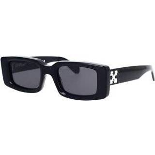 Off-White Unisex OERI016 Arthur 1007 Black dark grey Solbriller Acetat Sort Grå Firkantet Normal