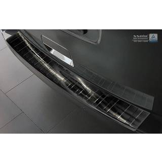 Læssekantbeskytter - Citroen SpaceTourer, Opel Vivaro, Peugeot Traveller, ProAce (Verso) 2016-> Rustfrit Stål - Sort Børstet Stål - Hurtig levering