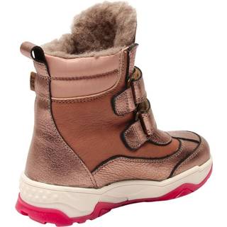 Bisgaard Rose Guld Metallic Vinterstøvle Dorel Med Velcro Og Tex - Str. 32