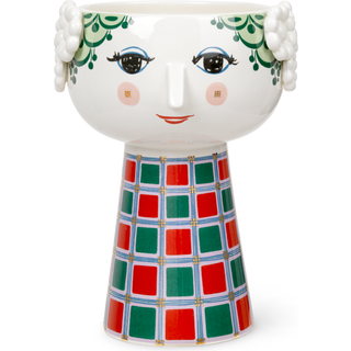 Bjørn Wiinblad Eva vase mørkegrøn 18,5 cm