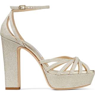 Jimmy Choo Isra glitter platform sandals - metallic - EU 42