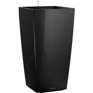 LECHUZA CUBICO Premium sort højglans 30 cm