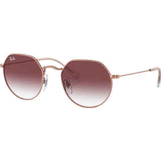 Ray - Ban Børn RJ9565S JUNIOR JACK 291/8H Solbriller Metal Guld Violet Geometrisk Normal Skygge