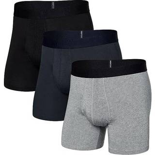 Saxx Droptemp Cooling Cotton Boxerbrief Syntetisk undertøj Herrer størrelse XL farve grå/sort