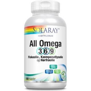 Solaray All Omega 3-6-9 - 180 Kapsler