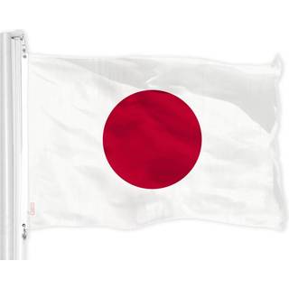 G128 Japan Japanese Flag | 3x5 ft | Liteweave Pro Series Trykt 150D Polyester | Land flag indend?rs/udend?rs livlige farver messing grommets tykk