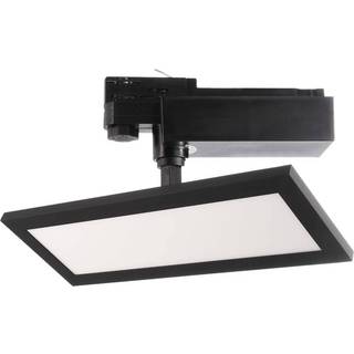 TRACK LIGHT LED-panel, sort, 3-faset, 3.000 K, tænd/sluk