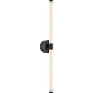 Maytoni LED-væglampe Axis, sort, længde 63 cm aluminium/akryl