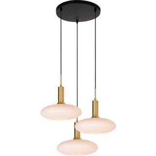 Singala pendellampe, Ø 30 cm, glas, 3 lyskilder, opal, E27