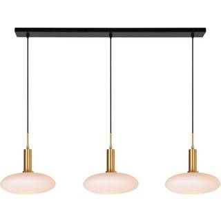 Singala pendellampe i glas, Ø 30 cm, 110 cm, opal, 3 lyskilder