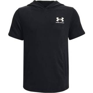 Sweatshirt med hætte Under Armour UA Rival Terry SS Hoodie-BLK 1377252-001 Størrelse YSM
