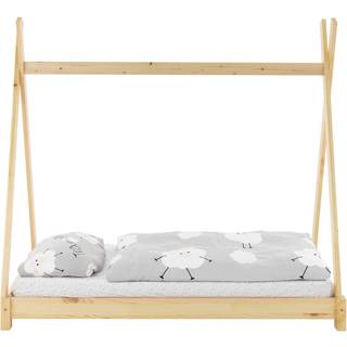 ML Design BedTipi 80 x 160cm med spalteramme, natur