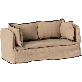 Maileg Sofa i Hørkvalitet - Miniature