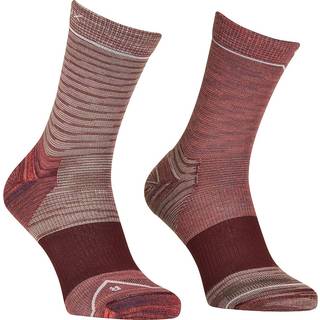 Ortovox Women's Alpine Mid Socks Merinosokker Damer størrelse 35-38 farve rød/brun