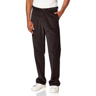 Haggar herre Stretch Corduroy Expandable Waist Classic Fit Flat Front Pants Espresso 38W X 31L US