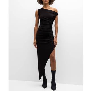 Norma Kamali Off-shoulder jersey gown - black - XXS