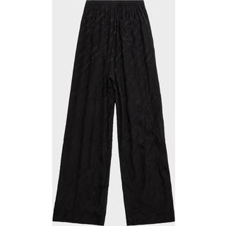 Balenciaga Logo high-rise wide-leg pants - white - XXS