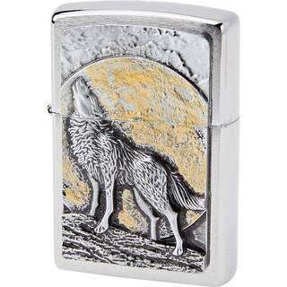 Zippo Howling Wolf Chrome Lighter - A26117