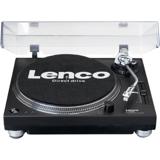 Lenco - L-3809ME Direkte drev pladespiller med USB / PC-kodning Metallisk blå - L-3809ME