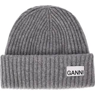 Ganni hue - A4429 Oversized Wool Rib paloma melange