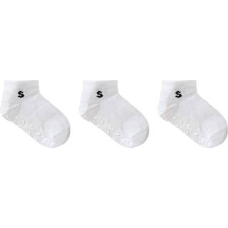 STUCKIES Ankelsokker Anti-slip 3-pak, Hvid