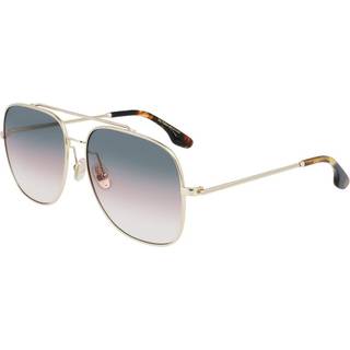 Victoria Beckham Kvinde VB215S 756 Solbriller Metal Guld Grå Pilot