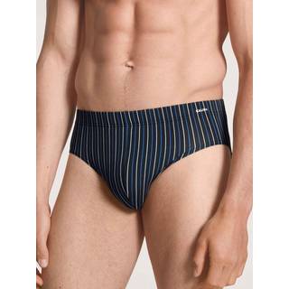 Calida Cotton Code Slip - Black/Blue - Medium