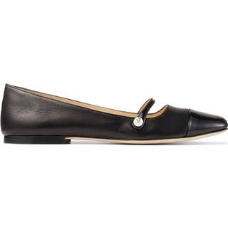 Jimmy Choo Elisa embellished suede ballet flats - black - EU 38