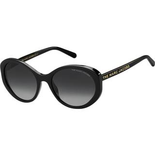 Marc Jacobs Kvinde MARC 520/S 807/9O Solbriller Acetat Sort Grå Rund Normal Skygge