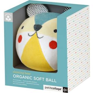 Petit Collage Organic Cotton Soft Chime Busy Baby Ball - Learning Toy For Babies and Toddlers m?ler 6 x 4,75 x 5,50 - S?dt aktivitetsleget?j, der