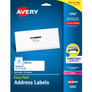 AVE5262 - Avery Easy Peel Laser Adressetiketter
