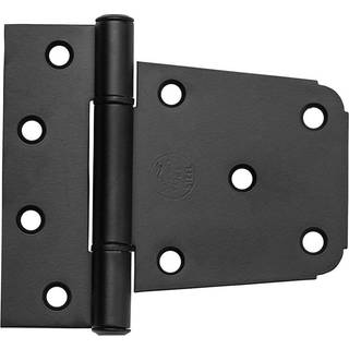 National Hardware N109-021 V289 Ekstra tung gate h?ngsel i mat sort 3-1/2 tommer