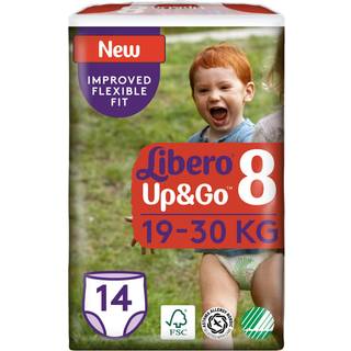 Libero UP&GO 8 19-30 kg- 14 stk.