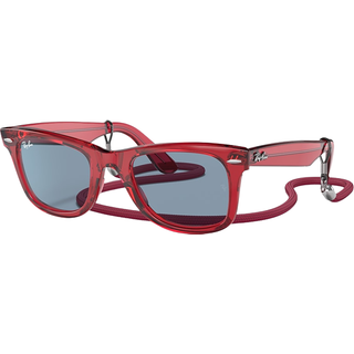 Ray-Ban RB2140 Wayfarer 661456 50 Solbriller Mænd Rød - Transparent Red - 50mm