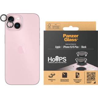 iPhone 15 / 15 Plus PanzerGlass Hoops - Kamerabeskyttelse - Gennemsigtig / Grøn