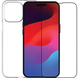 iPhone 15 Pro dbramante1928 360 Protection Eco Bundle - Bagside Cover & Skærmbeskyttelse - Gennemsigtig / Sort Kant