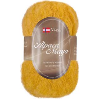 Viking Alpaca Maya 767 Indhold:82% Superfine alpaca, 13% Merino uld, 5% Nylon Vægt/længde: 50 g = ca. 160 m Anbefalede pinde: 7.00 mm Strikkefasthed: 10x10 cm = 12 m Uldprogram ved max 30°, tørres fladt.